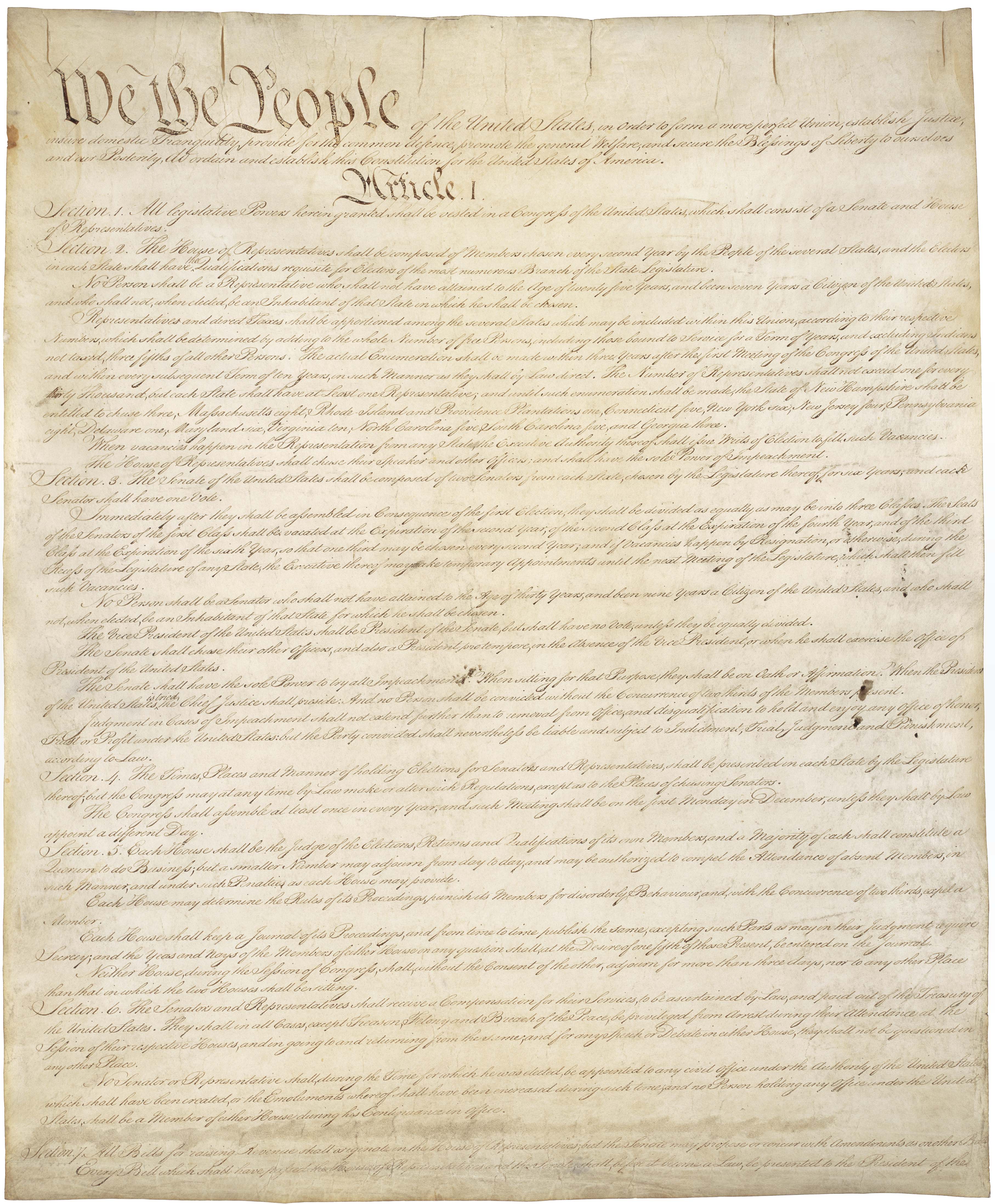 United States Constitution - Page 1 of 4