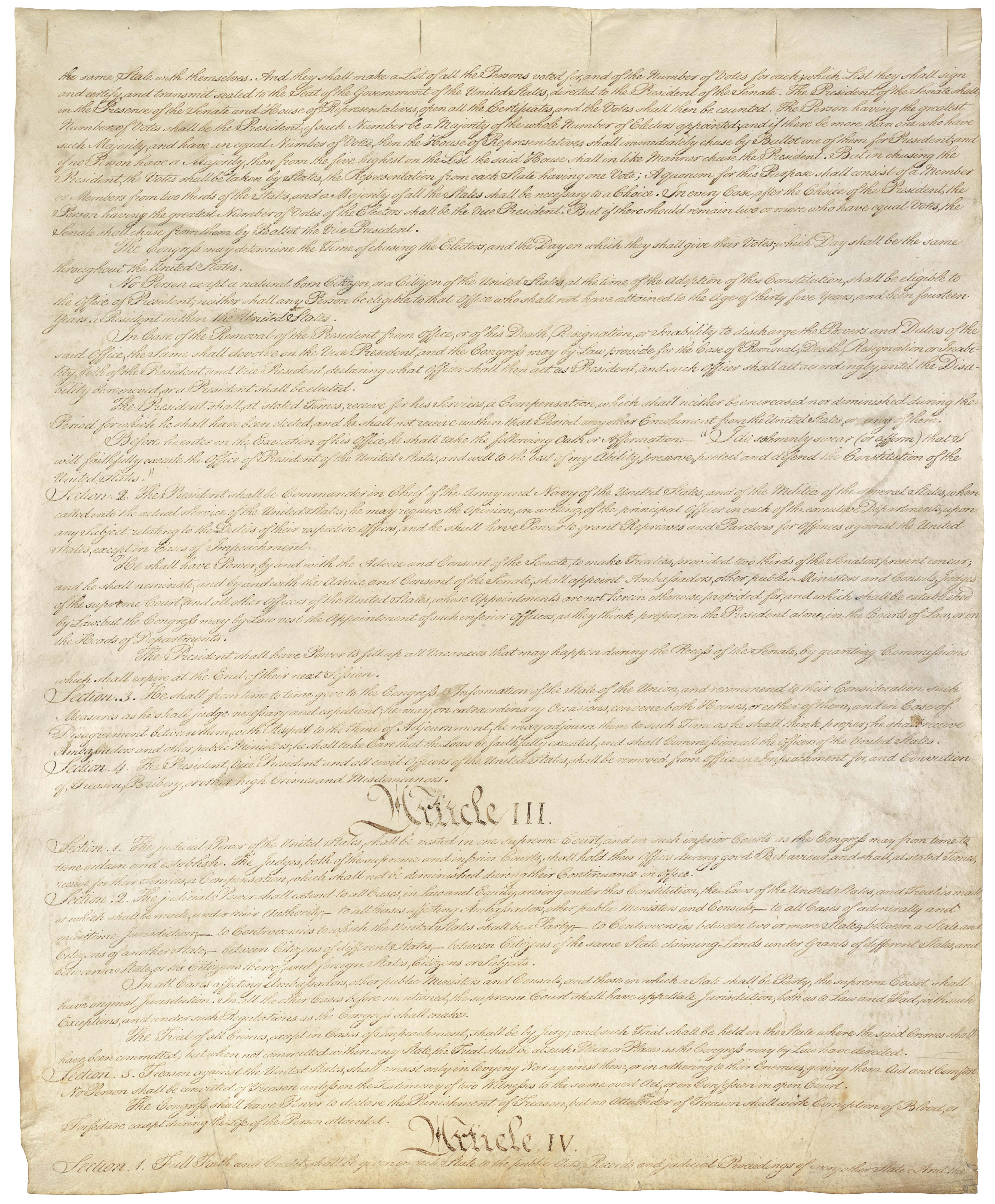 United States Constitution - Page 3 of 4