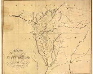 Map of Cherokee and Creek Land