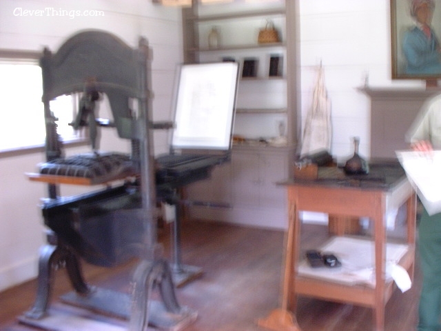 Print Shop of the Cherokee Phoenix Newspaper at New Echota