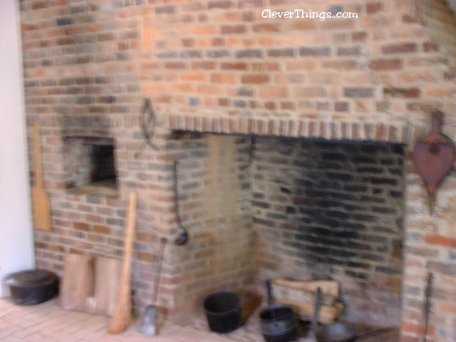 The baking oven and hearth at the Worcester House at New Echota