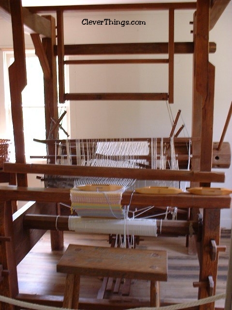 The weaving loom at the Worcester House at New Echota