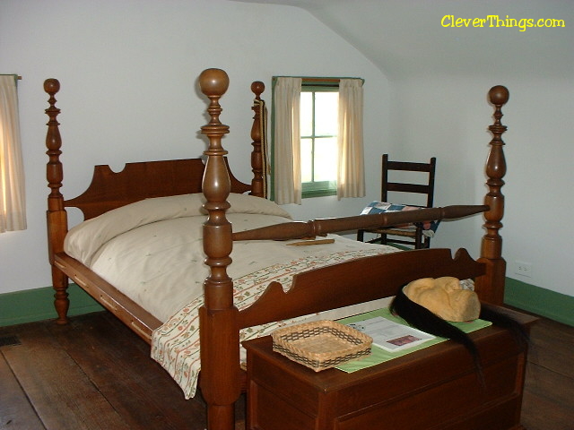 Bed at the Cherokee Chief Vann Estate in Georgia