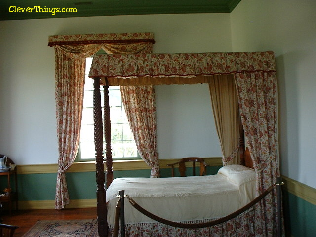 Bed at the Cherokee Chief Vann Estate in Georgia