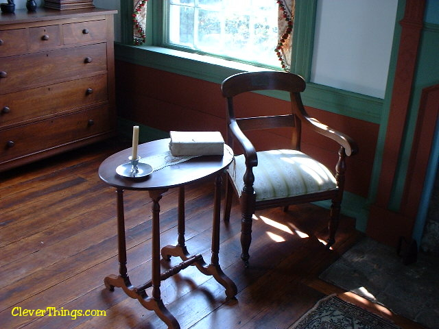 Bedroom at the Cherokee Chief Vann Estate in Georgia