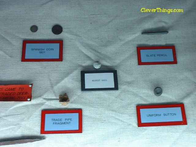 Museum artifacts at the Cherokee Chief Vann Estate in Georgia