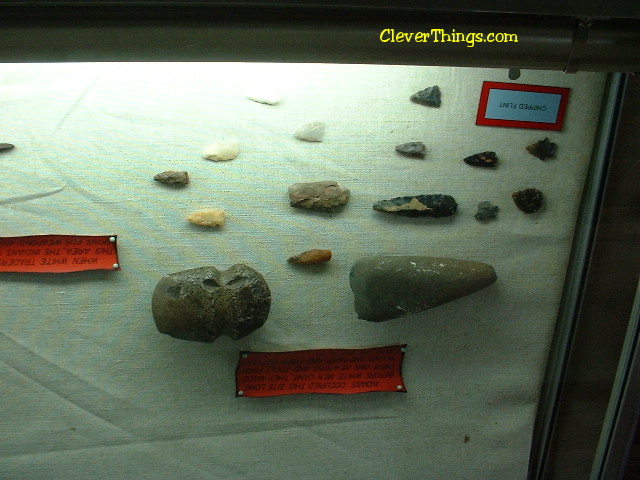 Museum artifacts at the Cherokee Chief Vann Estate in Georgia