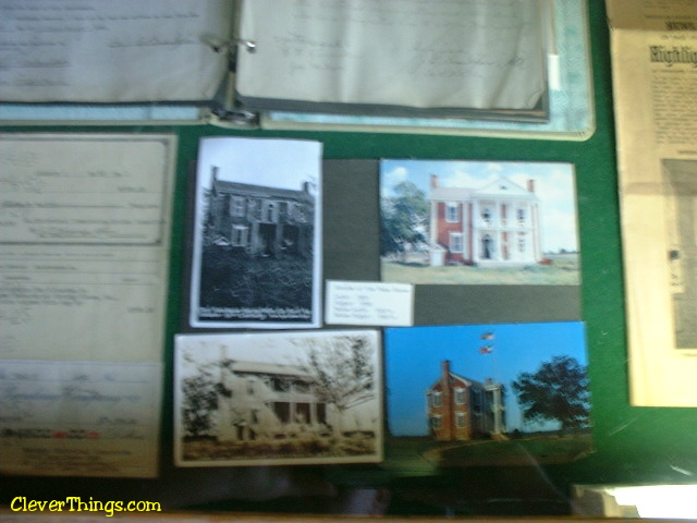 Museum artifacts at the Cherokee Chief Vann Estate in Georgia