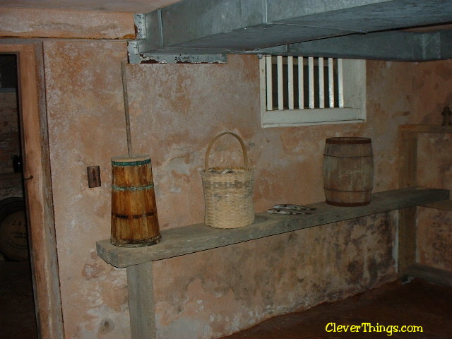 Cellar at the Cherokee Chief Vann Estate in Georgia