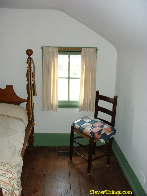 Chair and quilt at the Cherokee Chief Vann Estate in Georgia