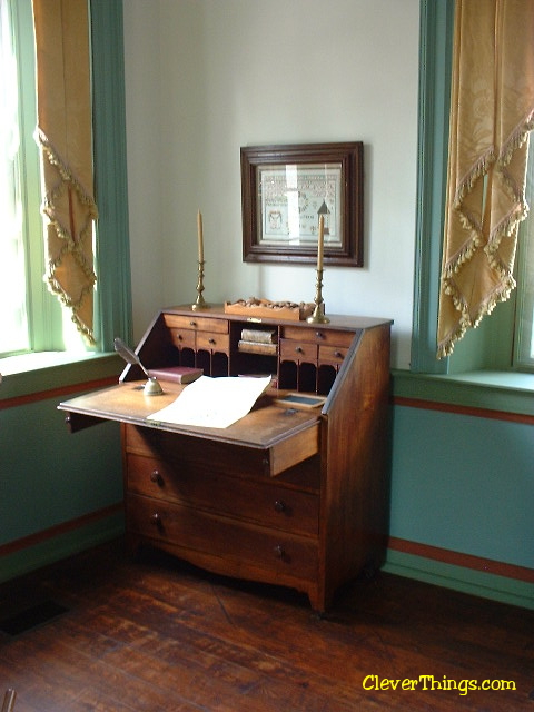 Desk at Cherokee Chief Vann Estate in Georgia