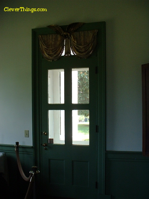 Front door of the Cherokee Chief Vann Estate in Georgia