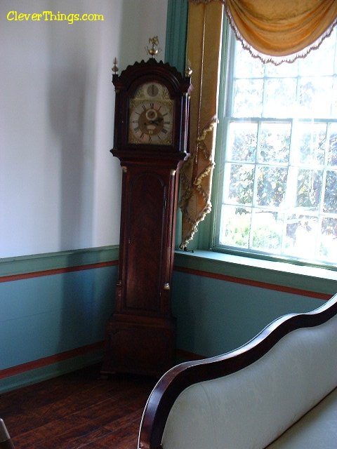 Grandfather clock at Cherokee Chief Vann Estate in Georgia