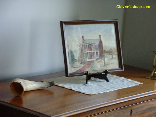 Painting on the dresser at the Cherokee Chief Vann Estate in Georgia