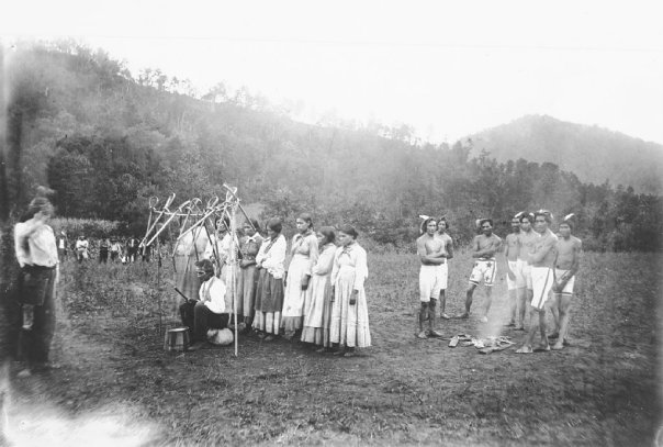 1888 stickball game on Qualla Reservation in North Carolina