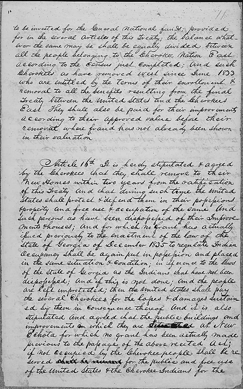 1835 Treaty of New Echota - page #16