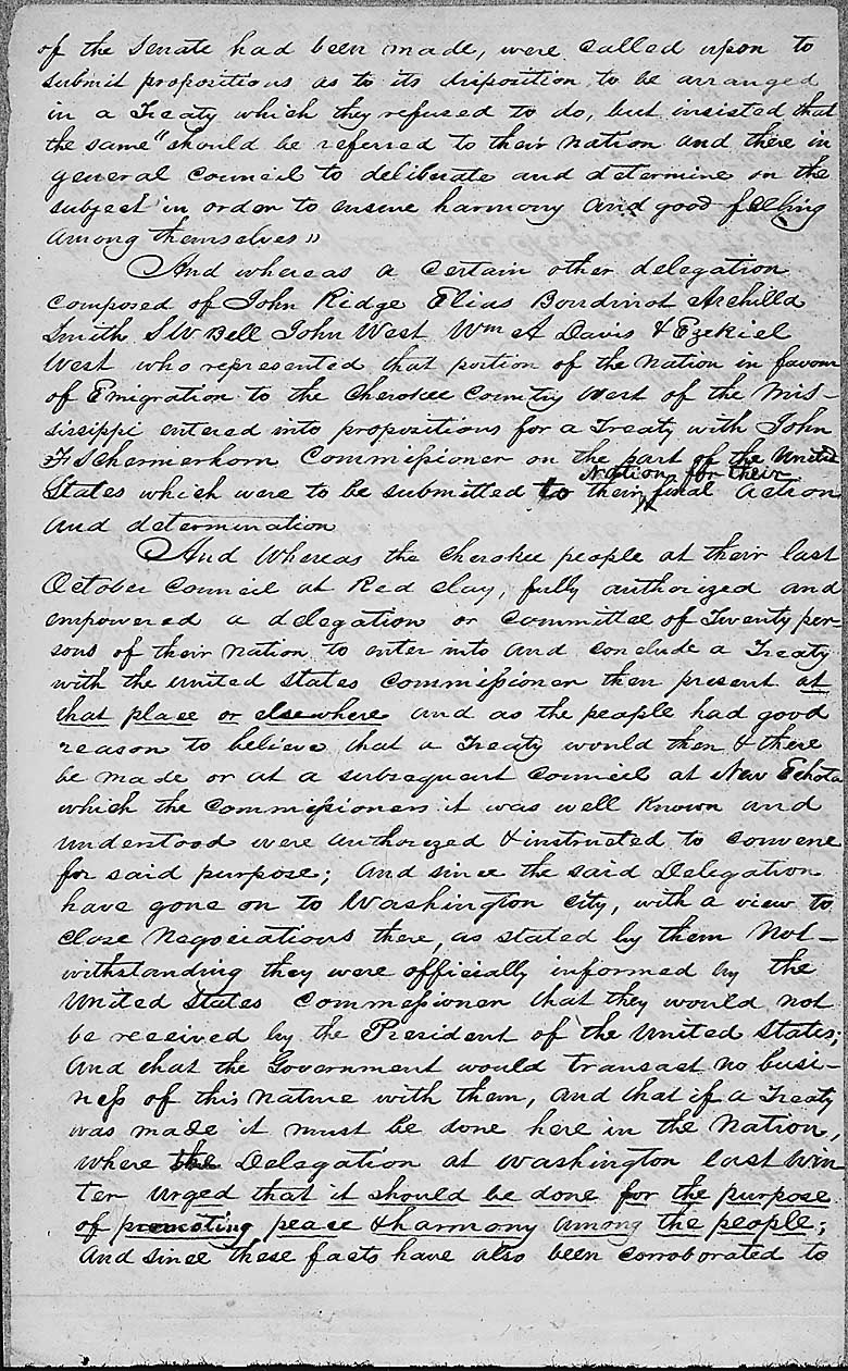 1835 Treaty of New Echota - page #2