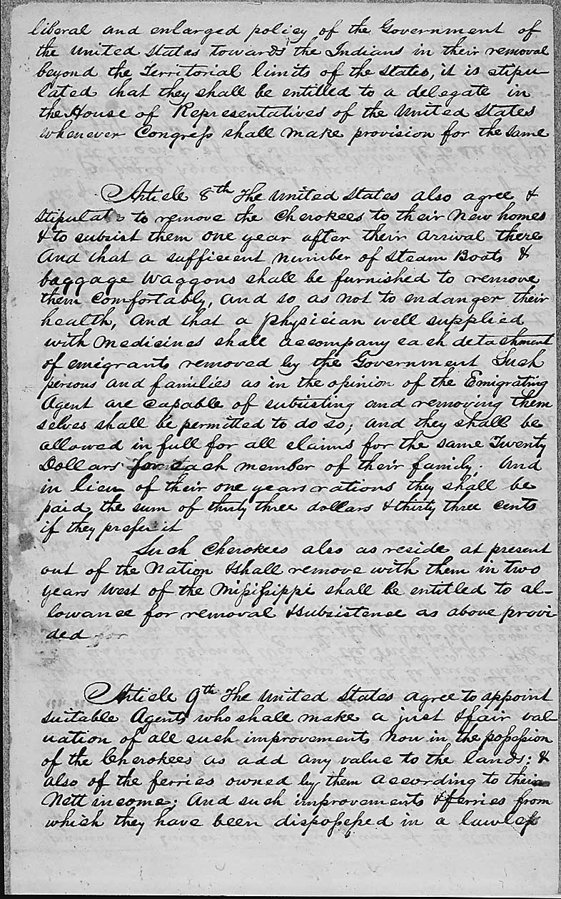 1835 Treaty of New Echota - page #9