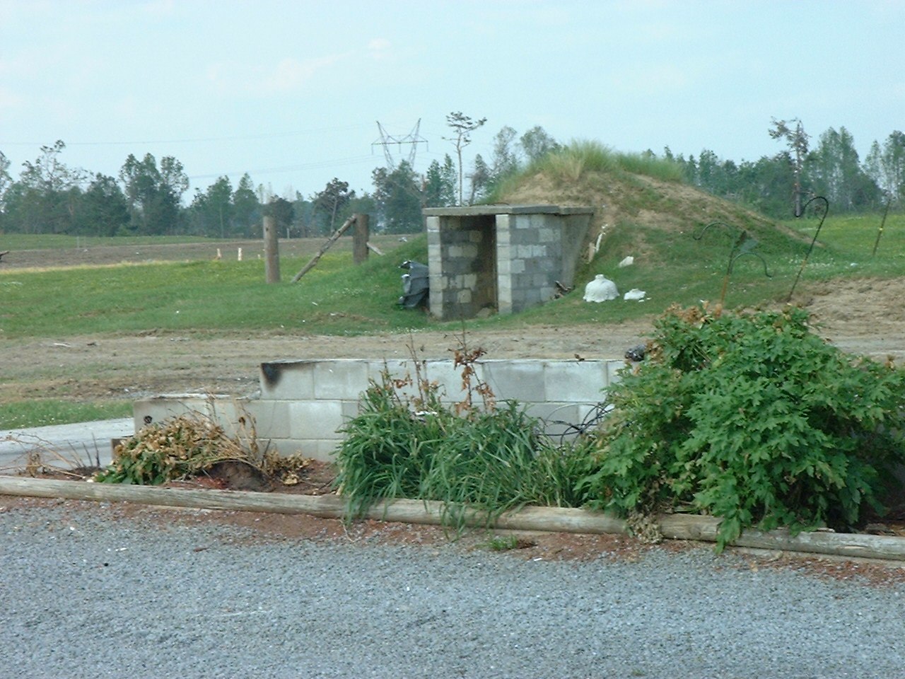 Tornado damage near Arab, Alabama