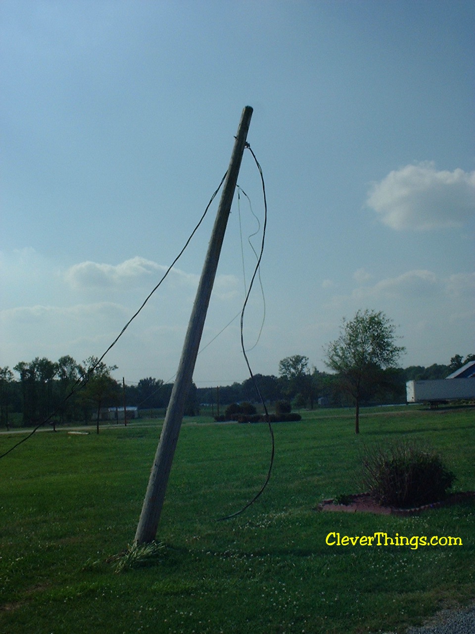 Tornado damage near Arab, Alabama