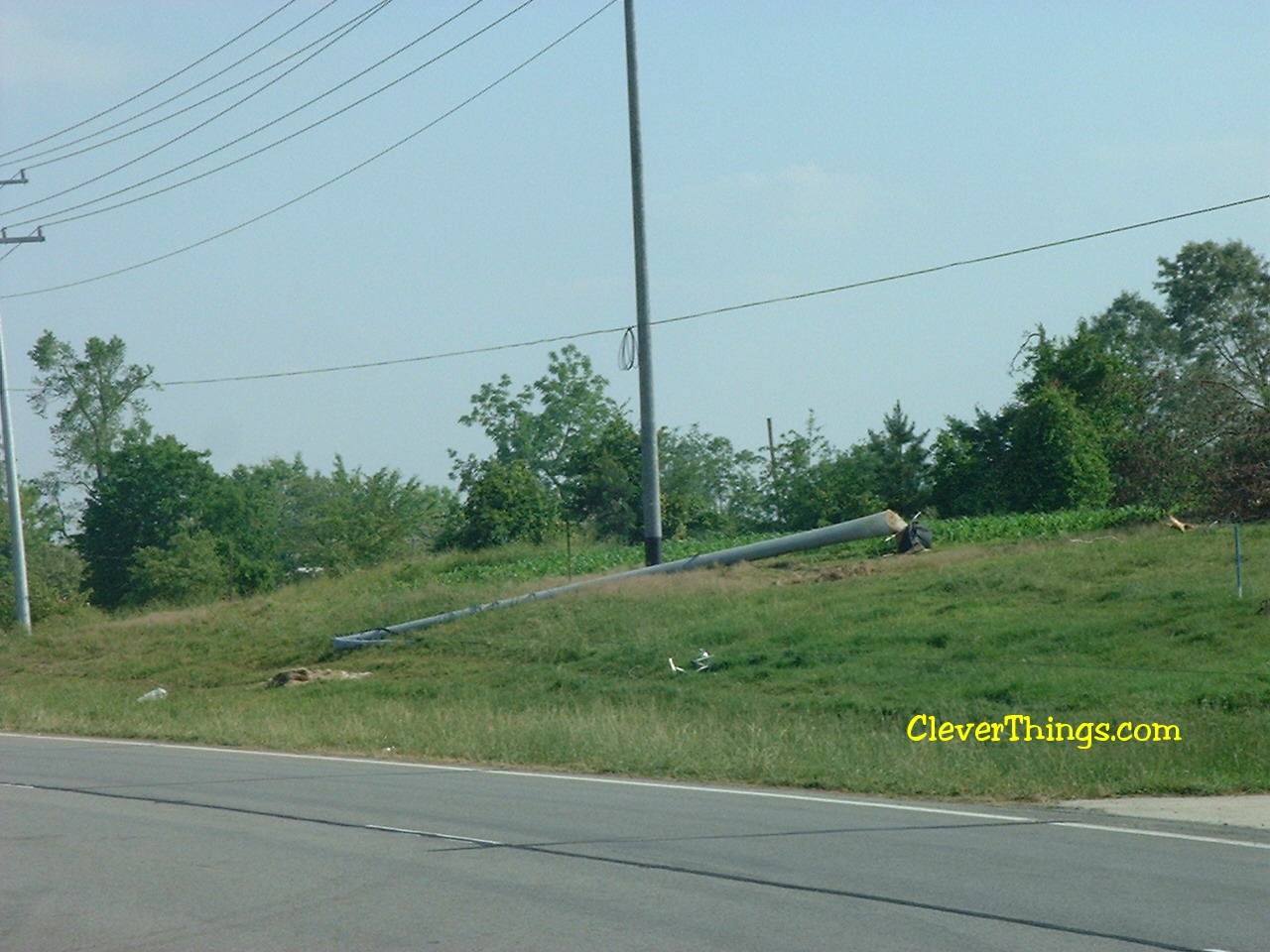 Tornado damage near Arab, Alabama